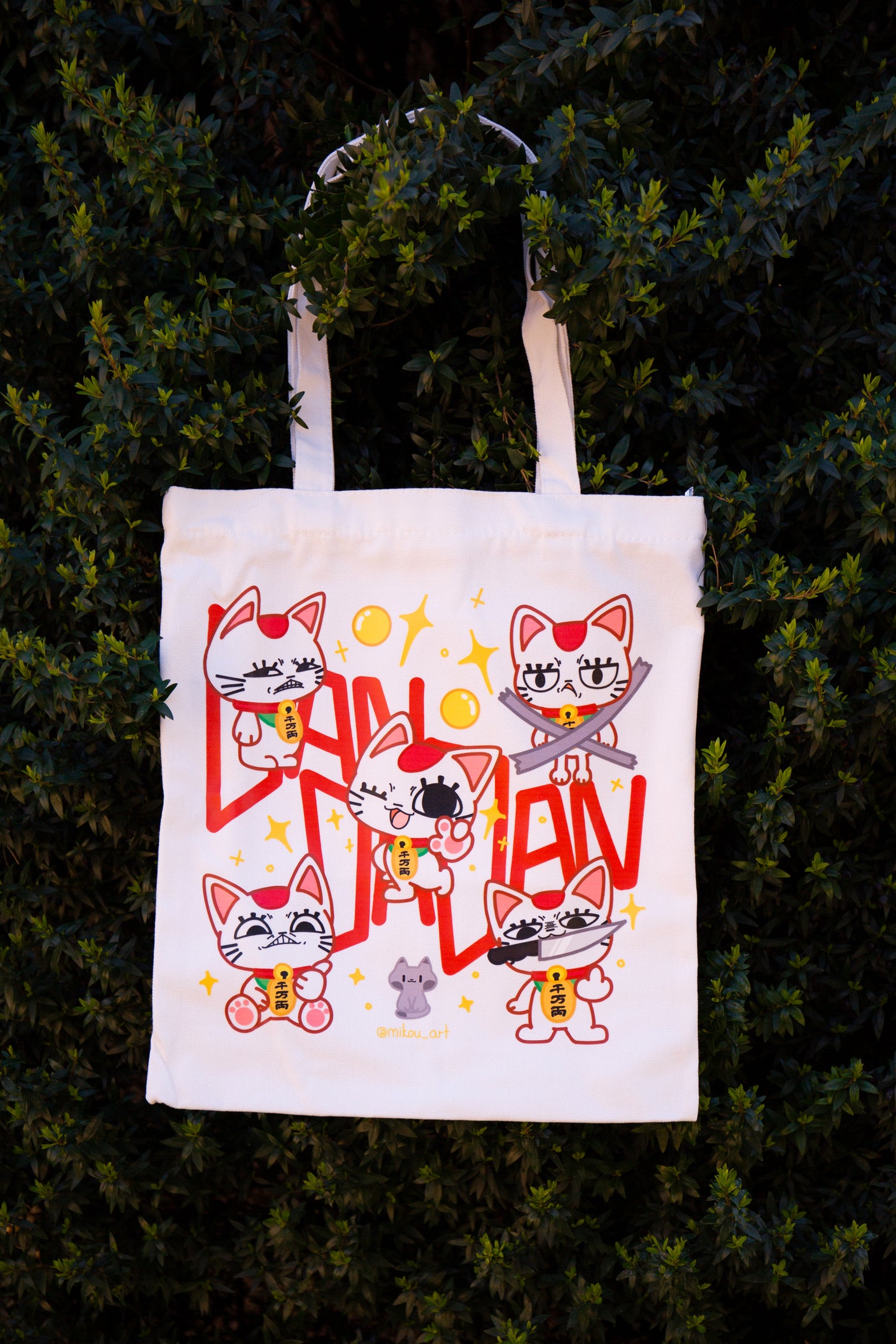 Turbo Granny Anime Tote Bag | Inner Pocket + Zipper, 100% Cotton, Anime Gift, gift for cat lover | Handmade, Durable, and Functional