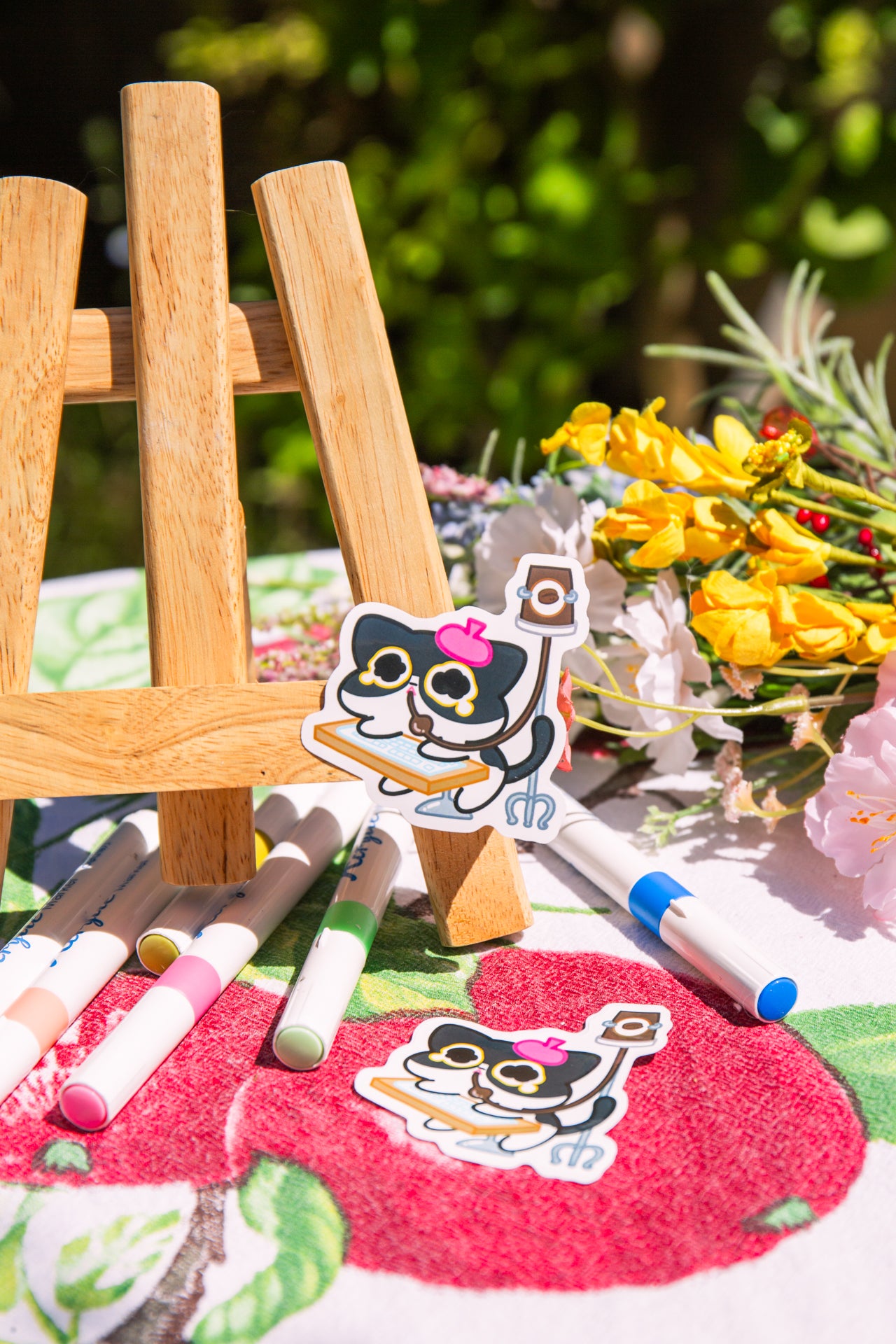 Vinyl Sticker | Hard Working Cat | 3 inch | Waterproof & Fade-Resistant |