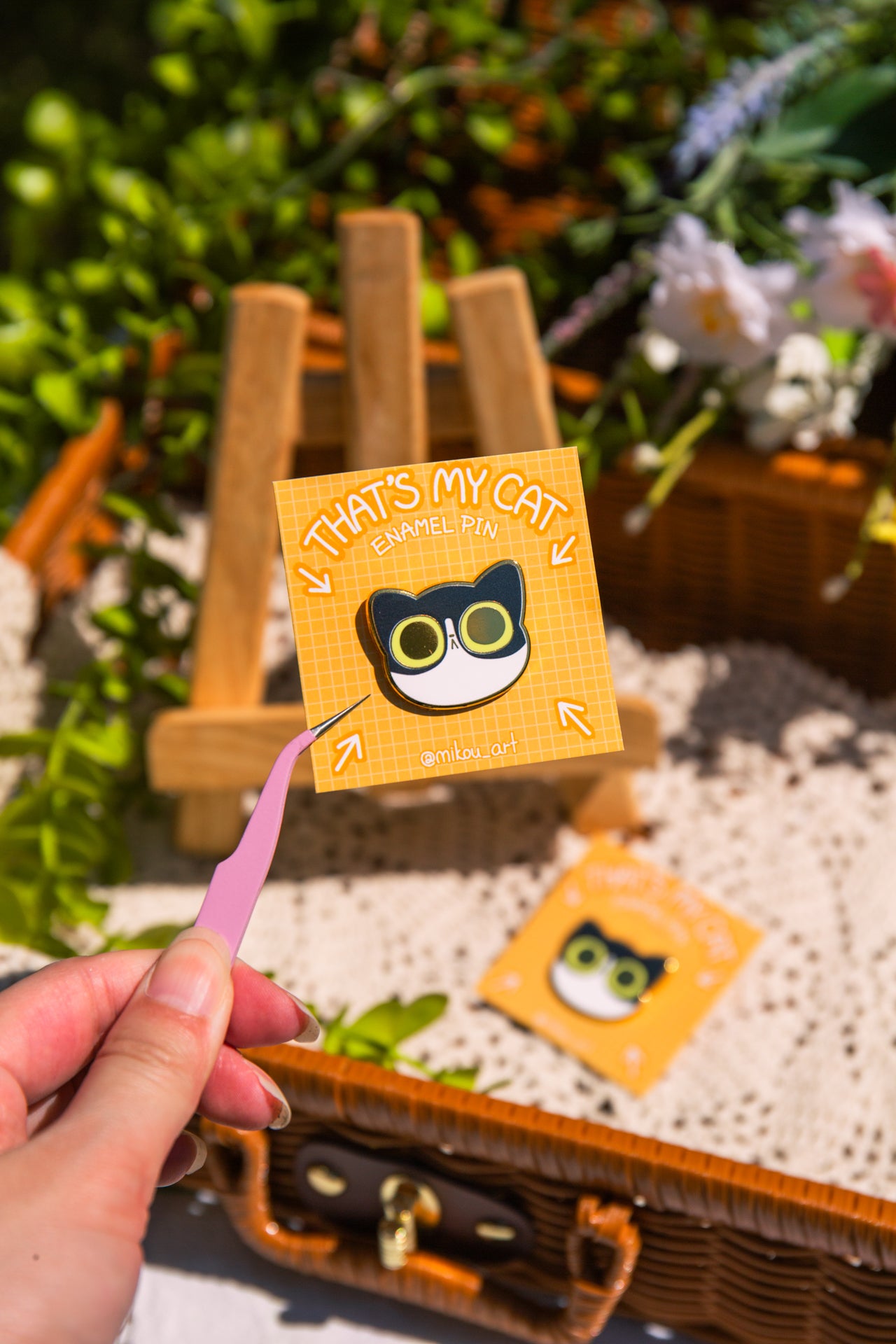 Cute Cat Face Enamel Pin | Which one is your kitty? | That's My Cat Serie | Mikou Original Art