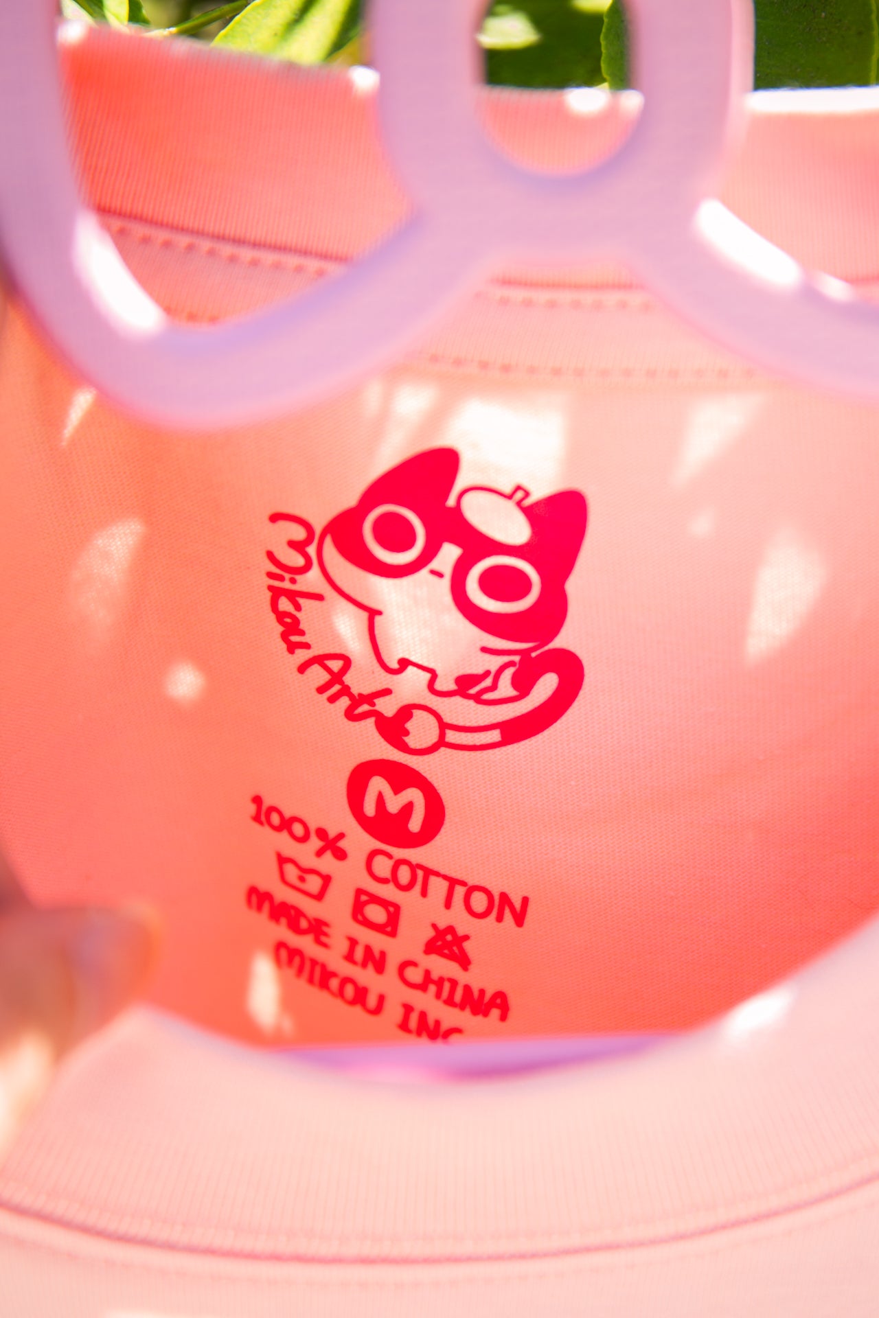 Melting Ice Cream Cat Crew T-Shirt | Strawberry Cat | Summer Tee | Unisex Tee | Mikou Original Art