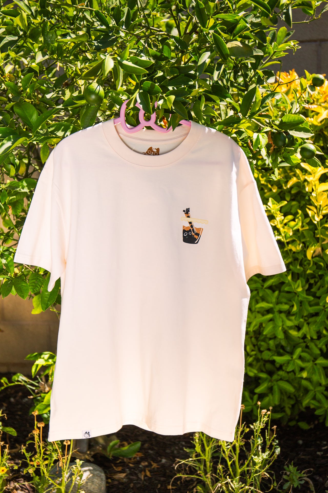 Cute Mewoba Oversized T-Shirt | Double-Sided Pattern | Boba Cat | Unisex Tee | Mikou Original Art