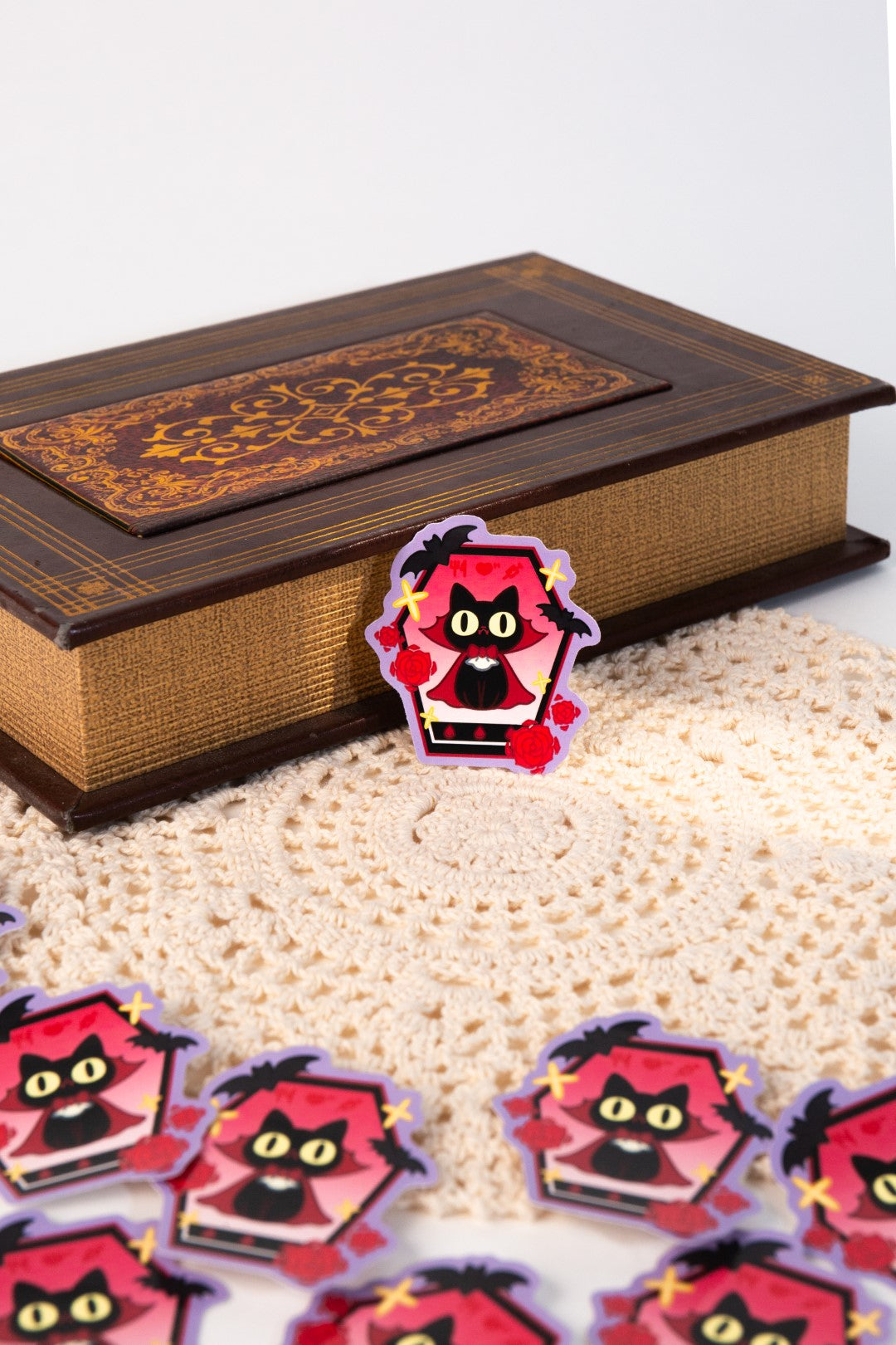 Vinyl Sticker | Tamagotchi Vampire Cat | 3 inch | Waterproof & Fade-Resistant