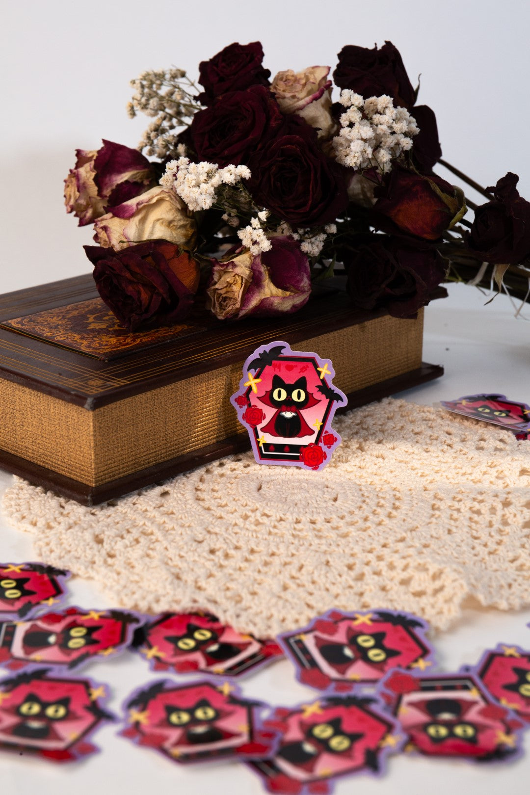 Vinyl Sticker | Tamagotchi Vampire Cat | 3 inch | Waterproof & Fade-Resistant