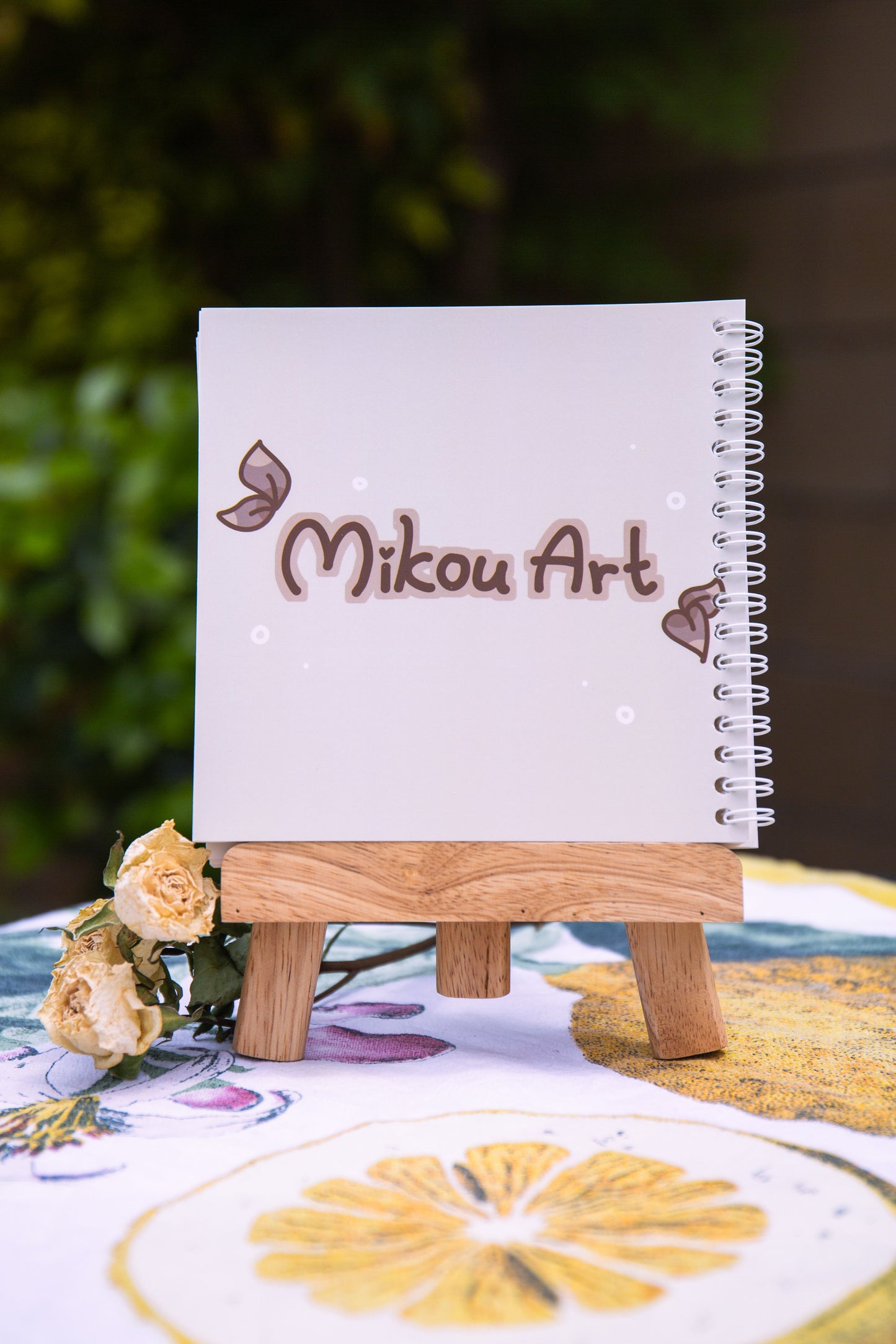 Cute Reusable Sticker Book | Cotton Cat Tree | 6x6 | Double Side | 40 Pages | Mikou Original Art