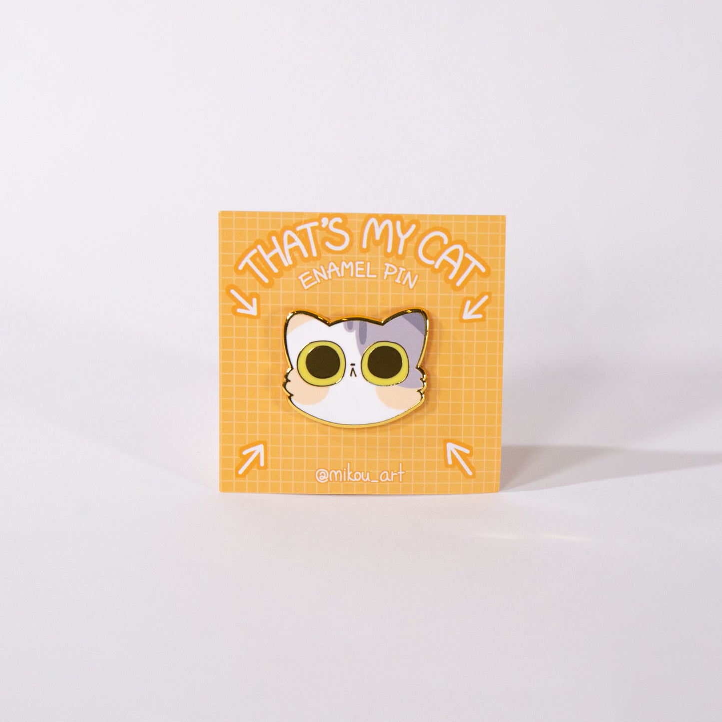 Cute Cat Face Enamel Pin | Which one is your kitty? | That's My Cat Serie | Mikou Original Art
