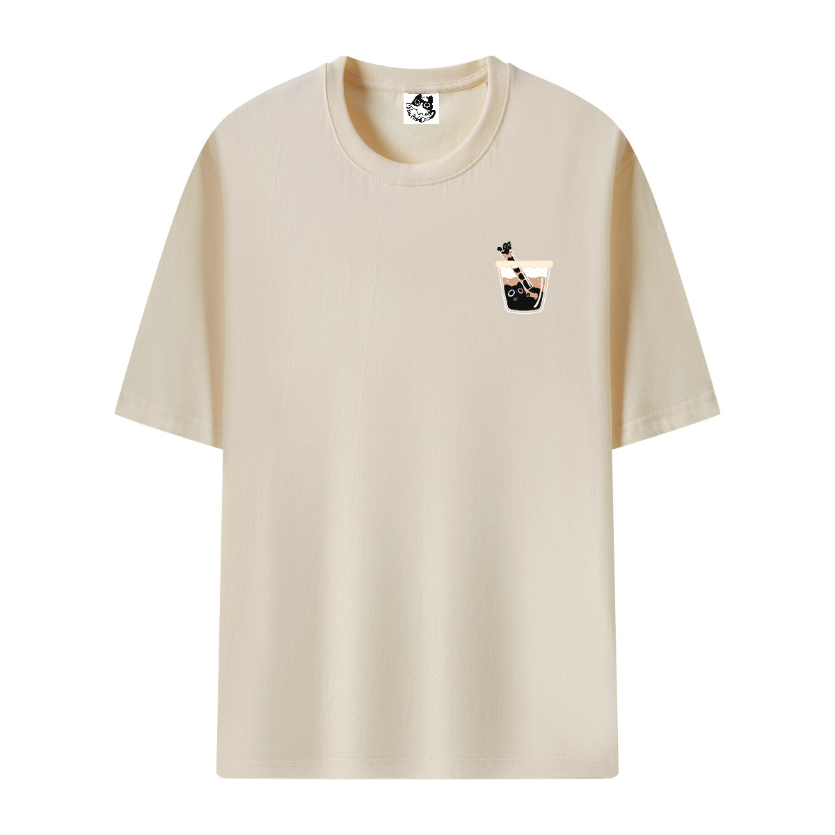Cute Mewoba Oversized T-Shirt | Double-Sided Pattern | Boba Cat | Unisex Tee | Mikou Original Art