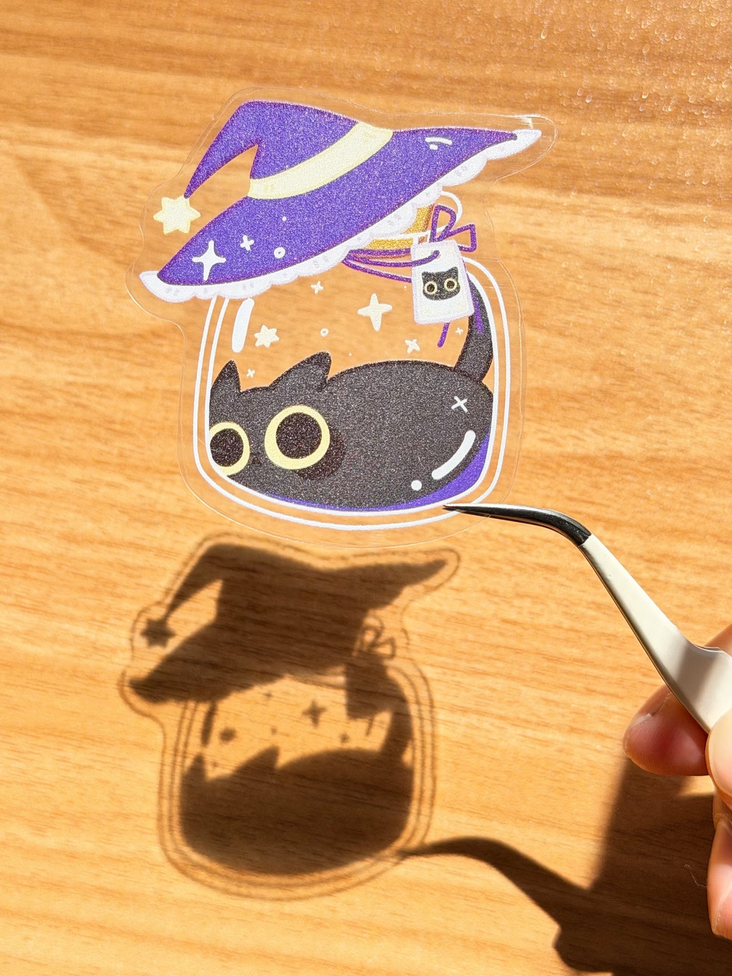 Vinyl Sticker | Meowgic black cat potion | 3 inch | Waterproof & Fade-Resistant