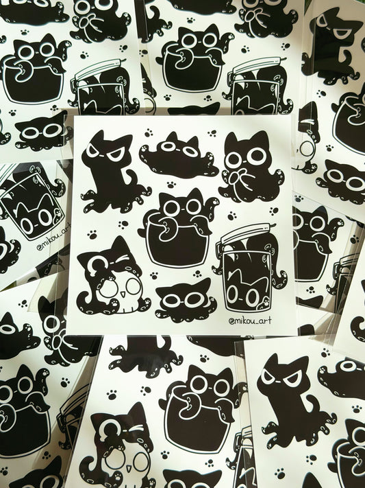 Sticker Sheet | Cat-thulhu Abyss