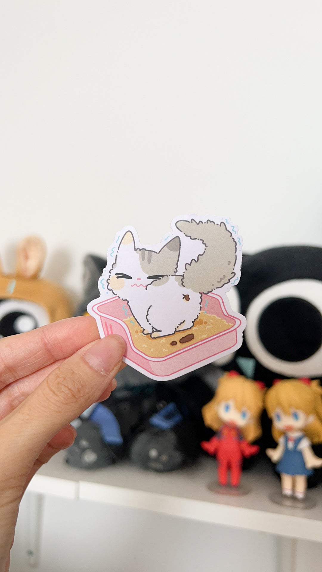Vinyl Sticker | Popping Kitty | 3 inch | Waterproof & Fade-Resistant |
