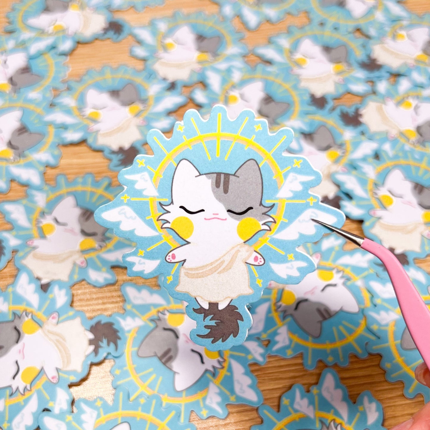 ArtVinyl Sticker | Kitty God | 3 inch | Waterproof & Fade-Resistant |