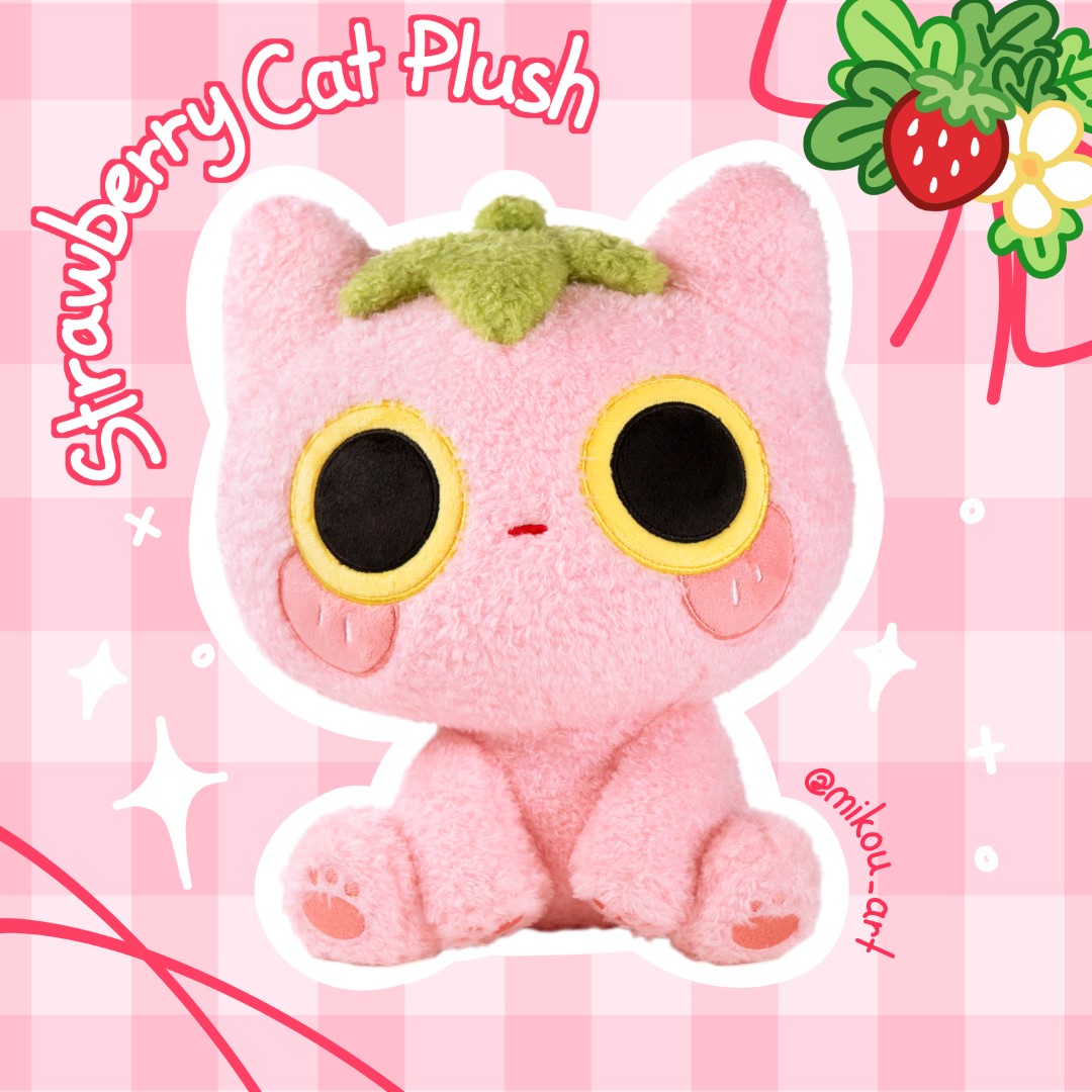 Strawmi – Strawberry Cat Plush Toy