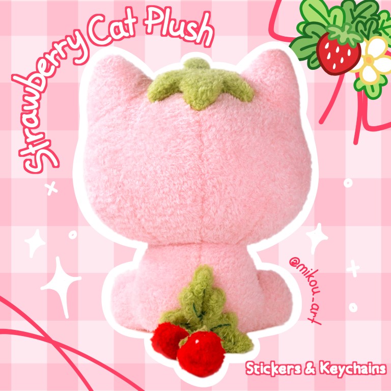 Strawmi – Strawberry Cat Plush Toy