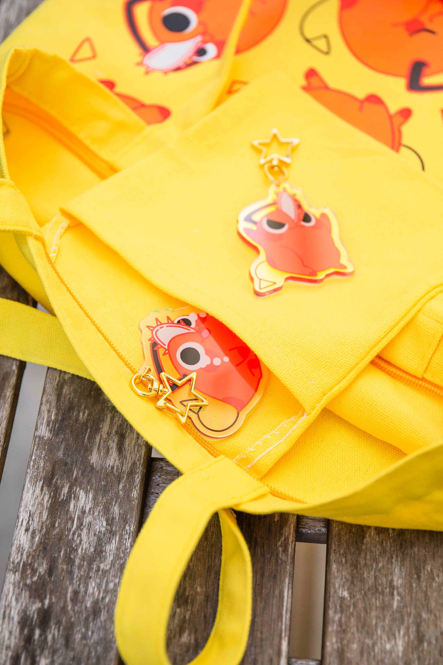 CSM Devil dog Collage Tote Bag | Gift for Anime Fan