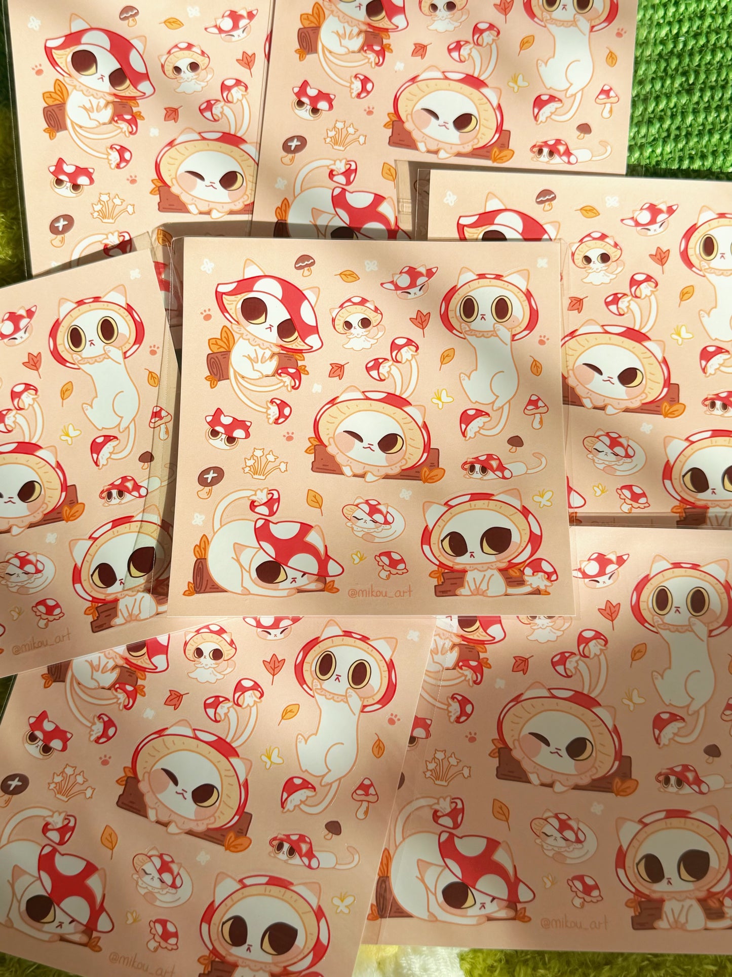 Sticker Sheet | Meowshroom Cat Collage