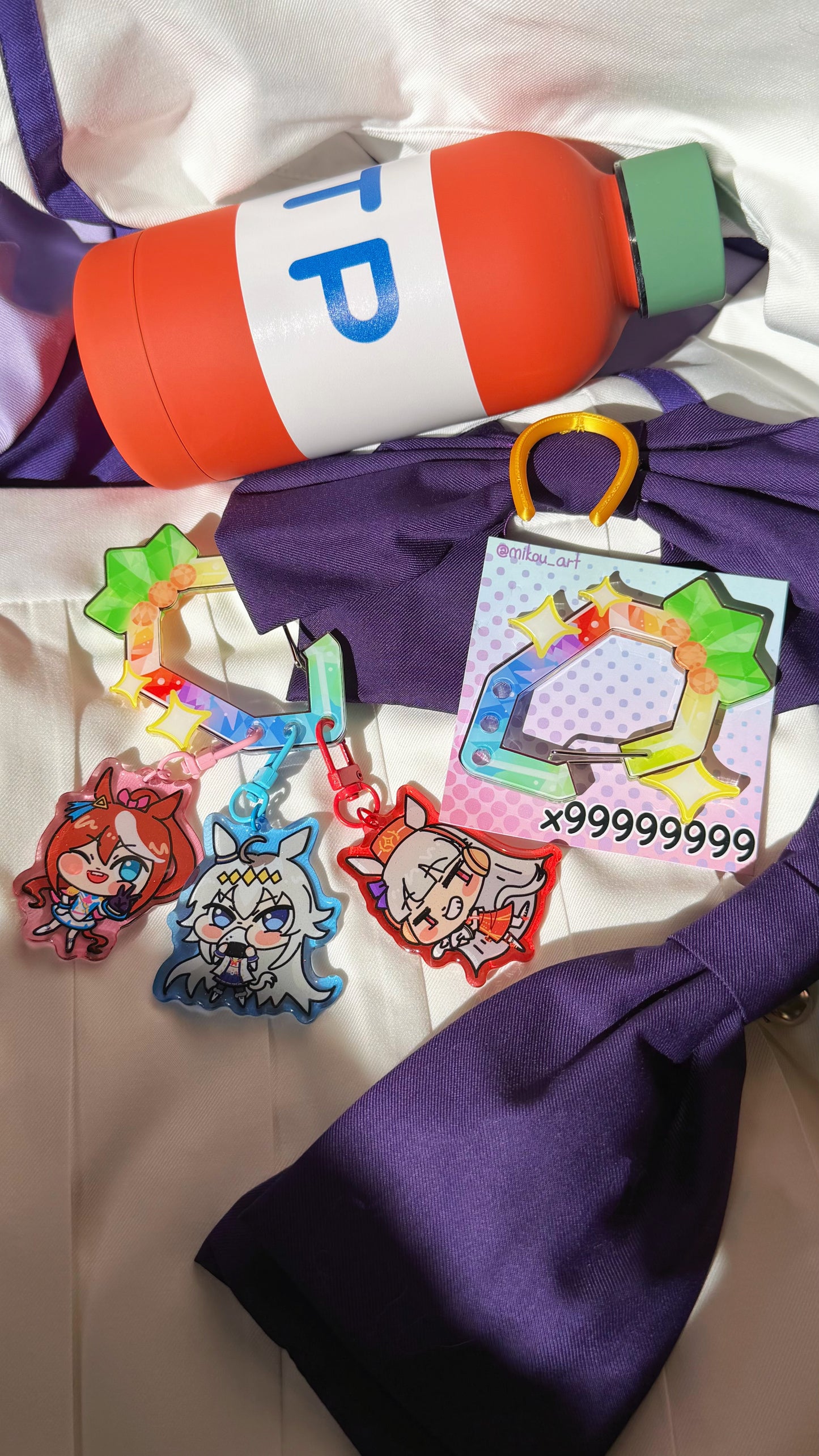 Uma Musume Gem Carrot Acrylic Carabiner