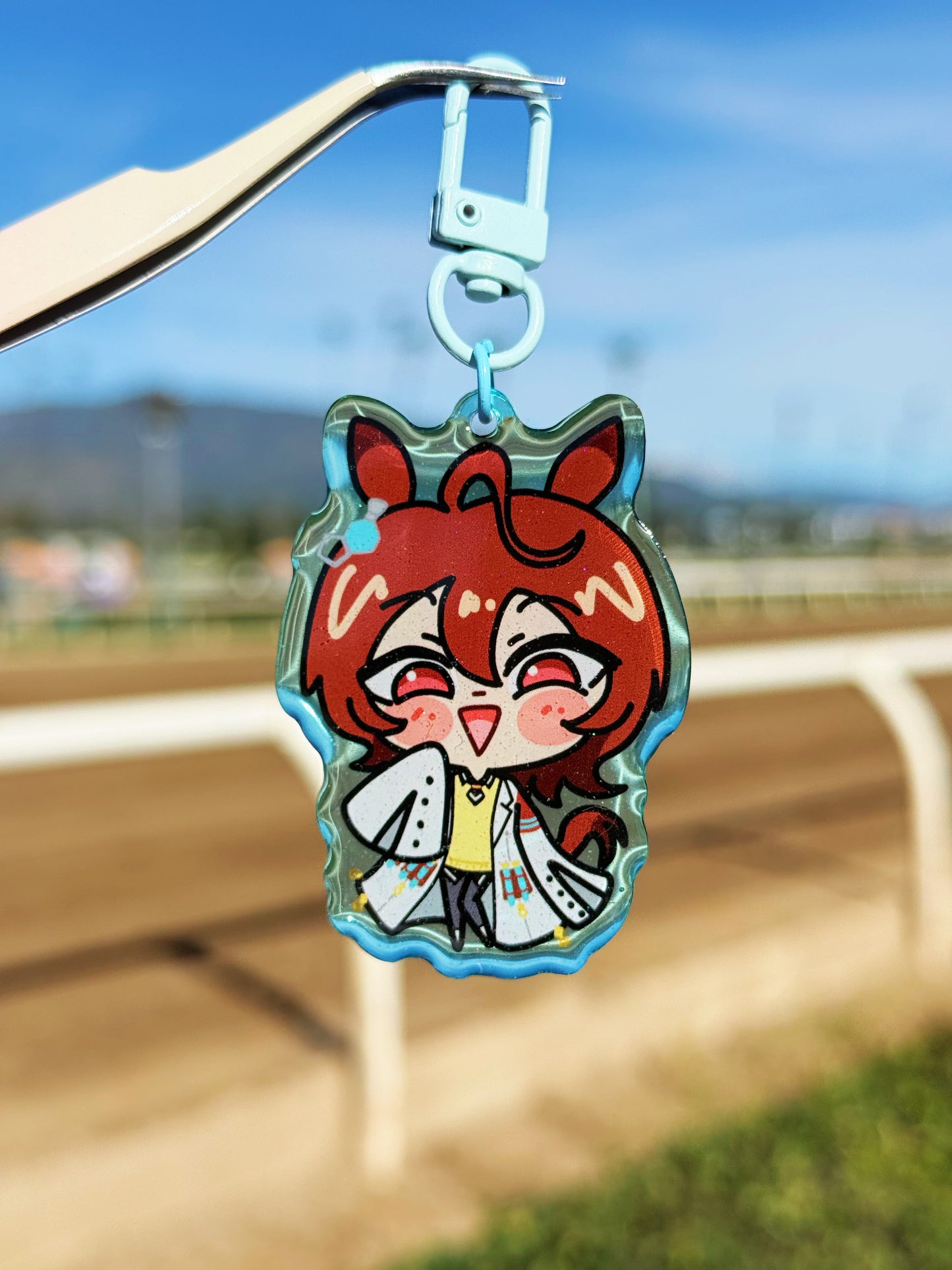 Uma Musume Glitter Epoxy Acrylic Keychain