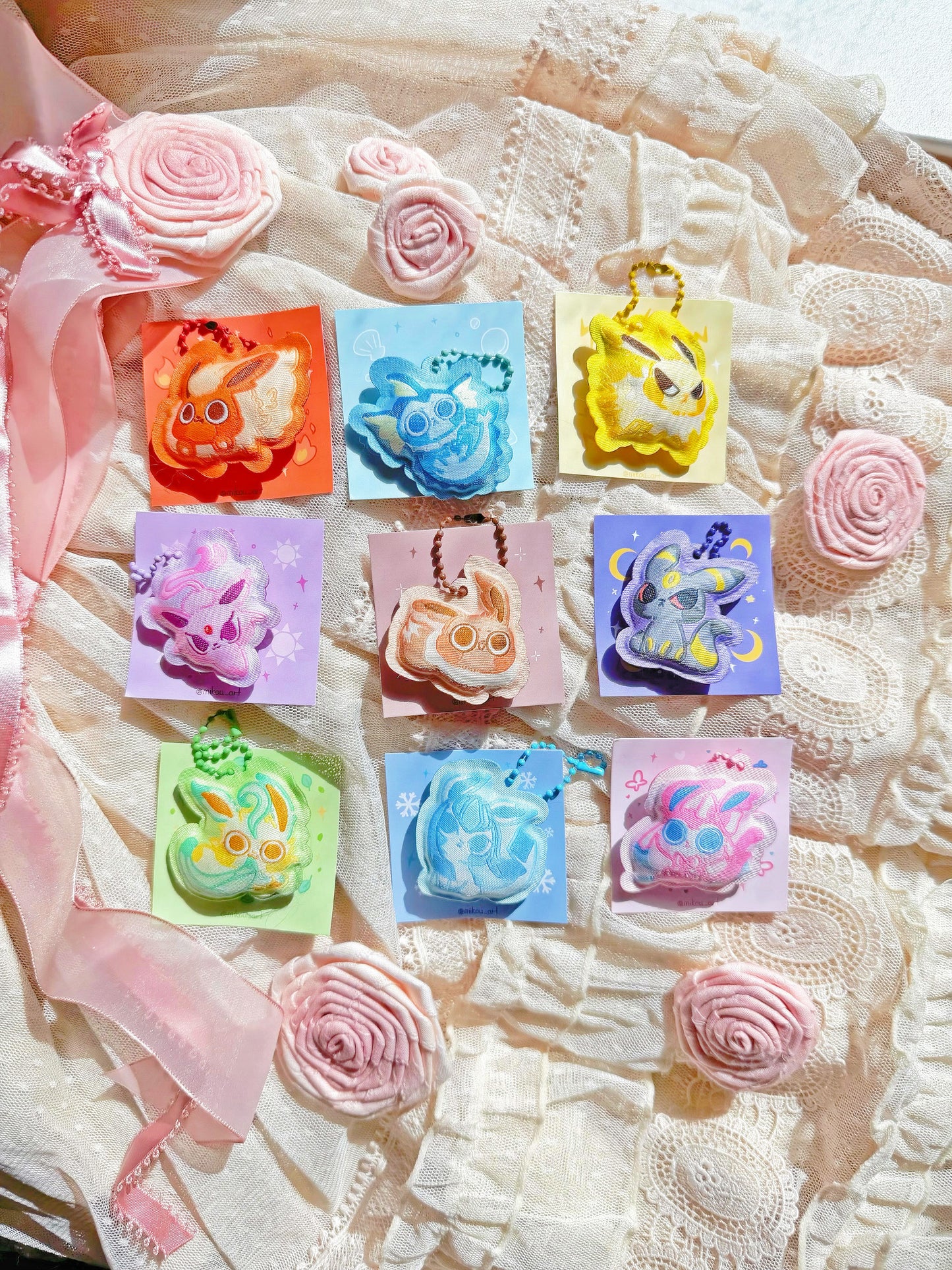 Squishy Eeveeolution Plush Keychains