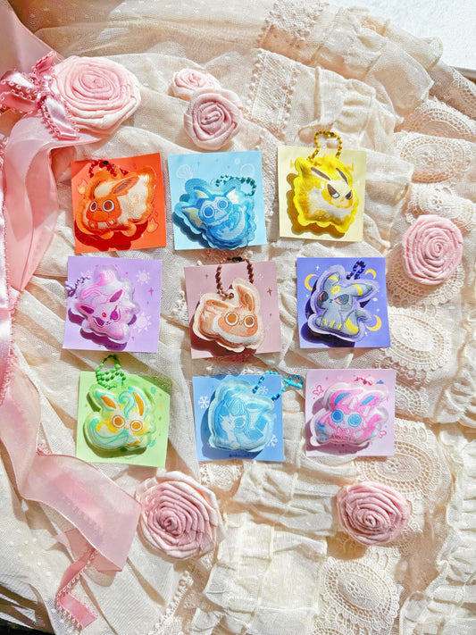 Squishy Eeveeolution Plush Keychains