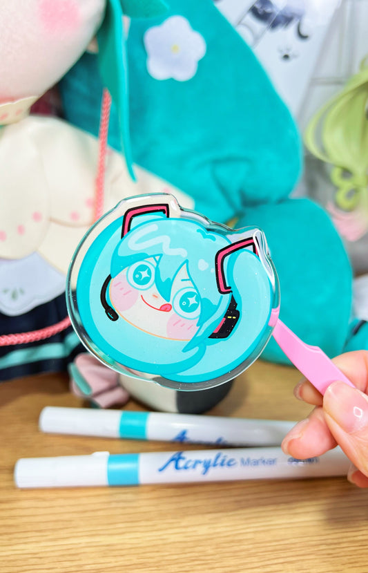 Hatsune Miku Dango Epoxy Acrylic Phone Grips/Holder | Mikou Fan Art