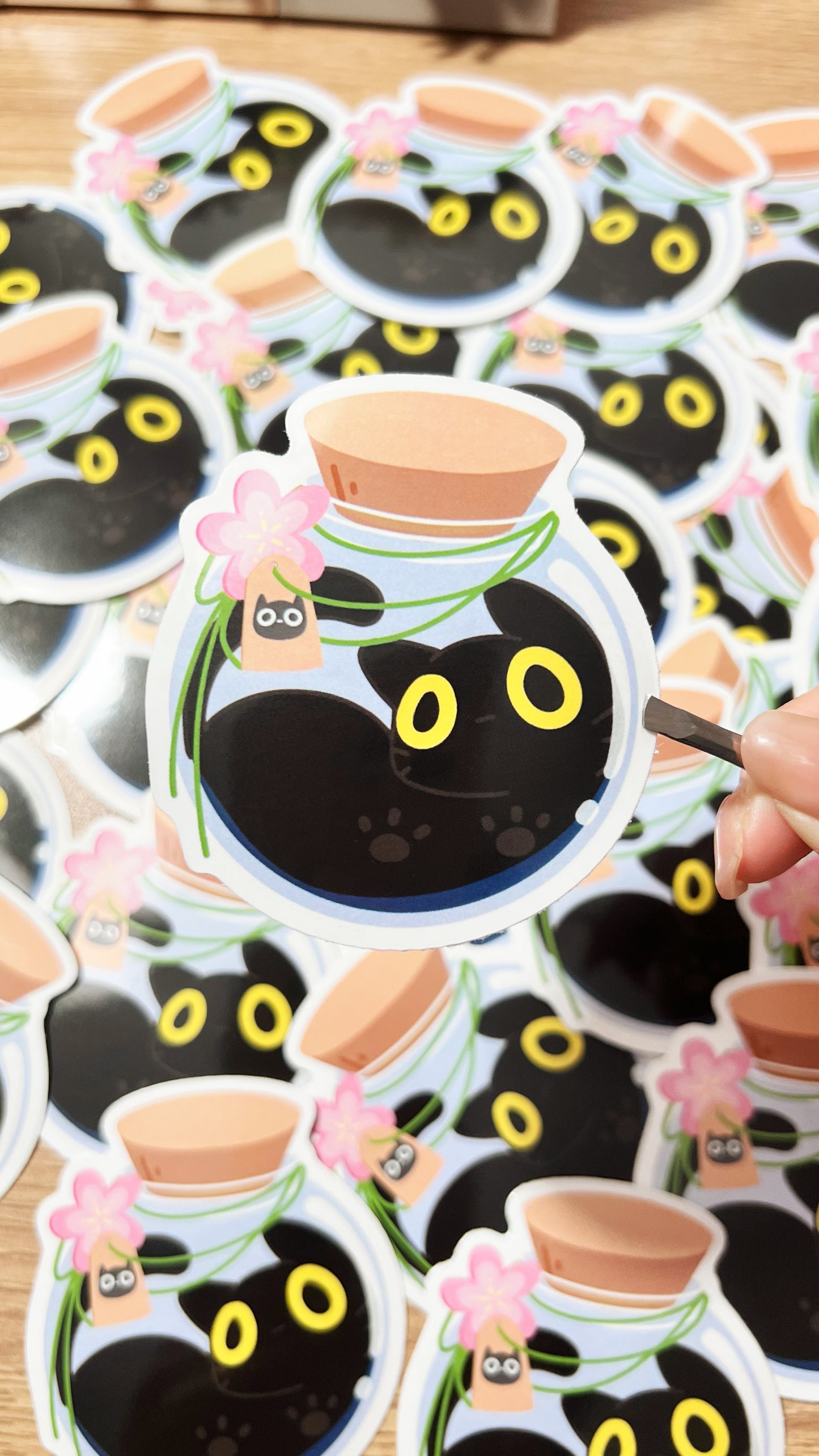 Vinyl Sticker | Black Cat Potion | 3 inch | Waterproof & Fade-Resistant |