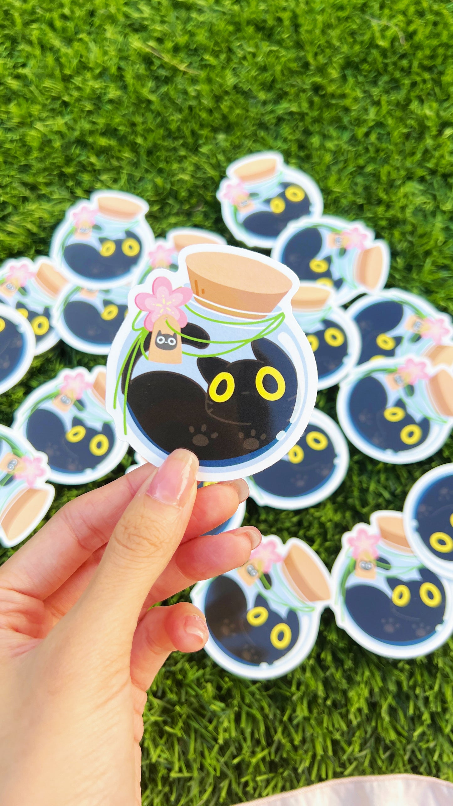 Vinyl Sticker | Black Cat Potion | 3 inch | Waterproof & Fade-Resistant |