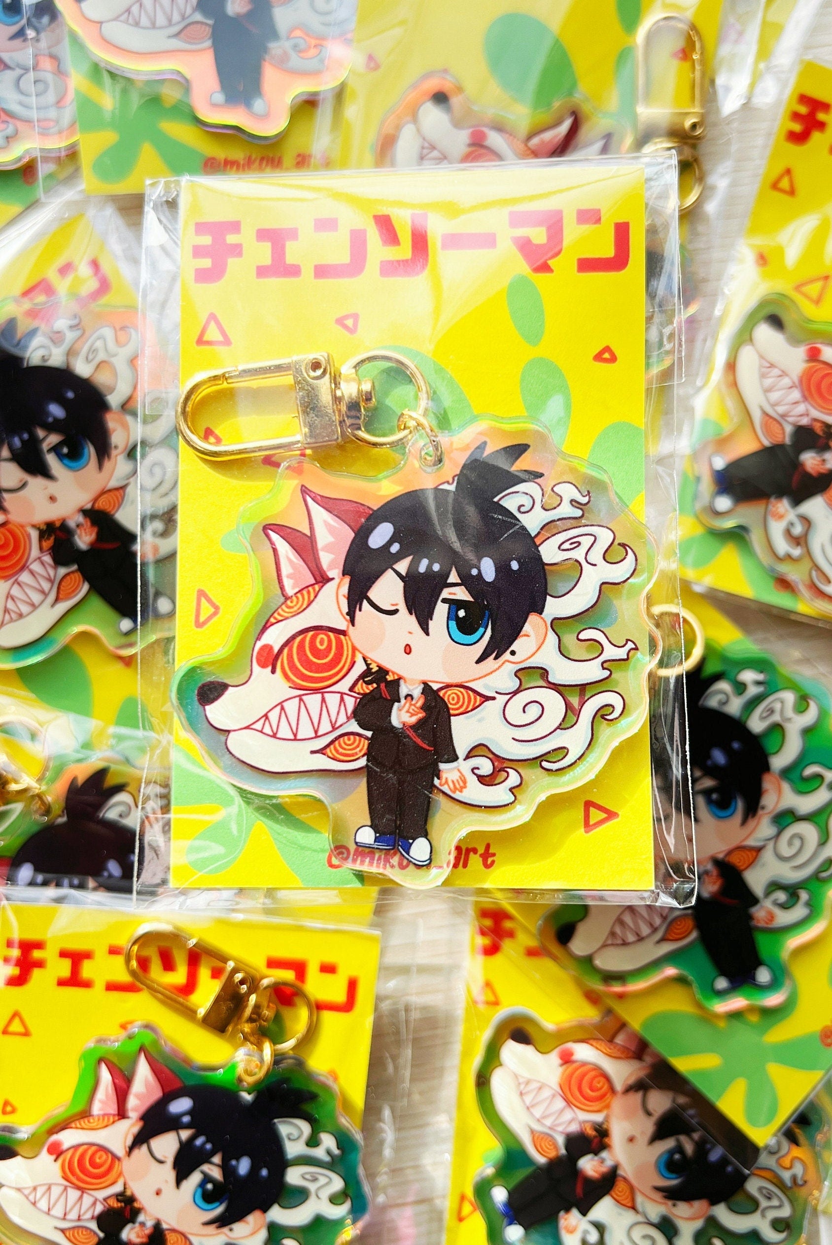 CSM "Kon" Ponytail Boy | Acrylic Charm/Keychain