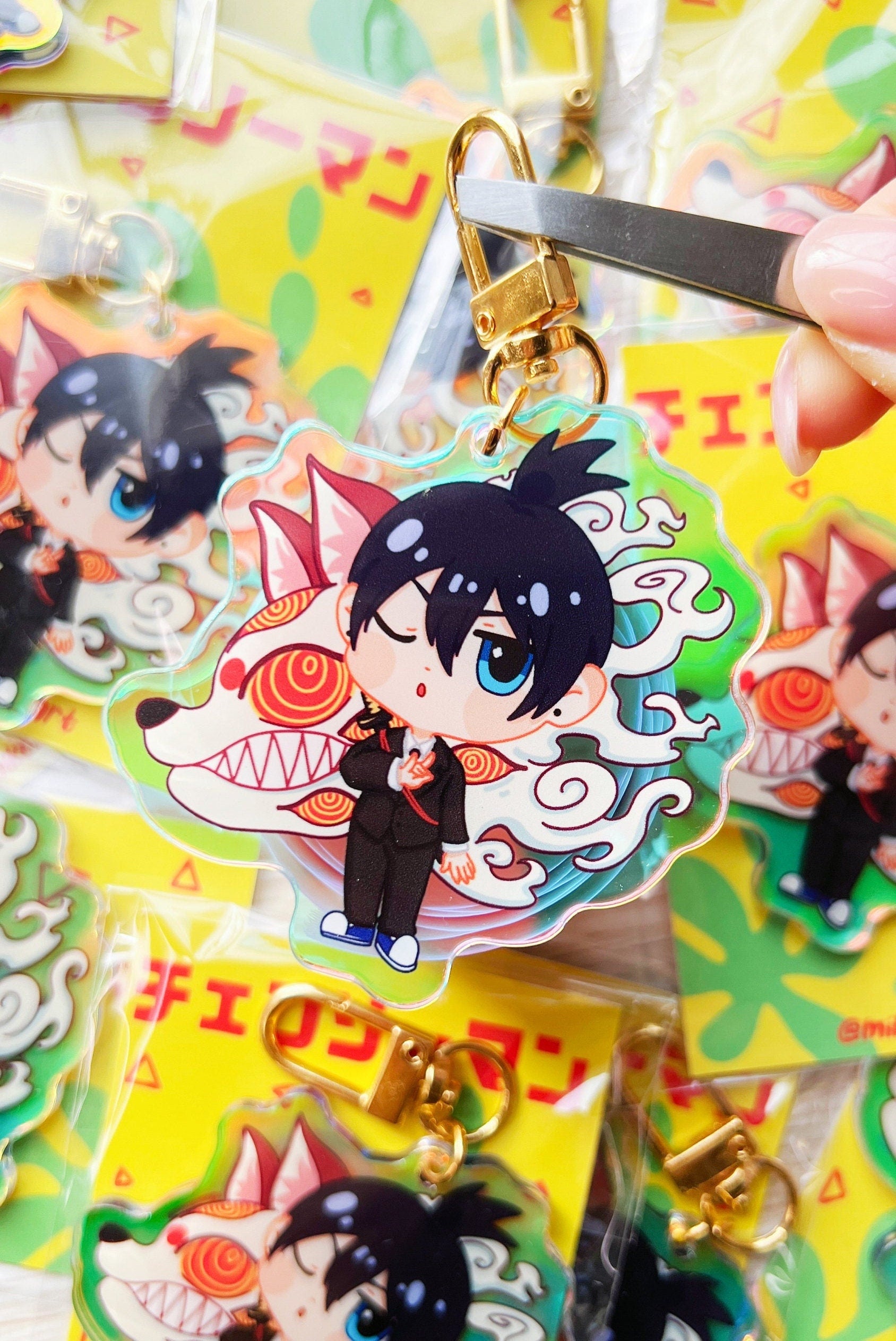 CSM "Kon" Ponytail Boy | Acrylic Charm/Keychain