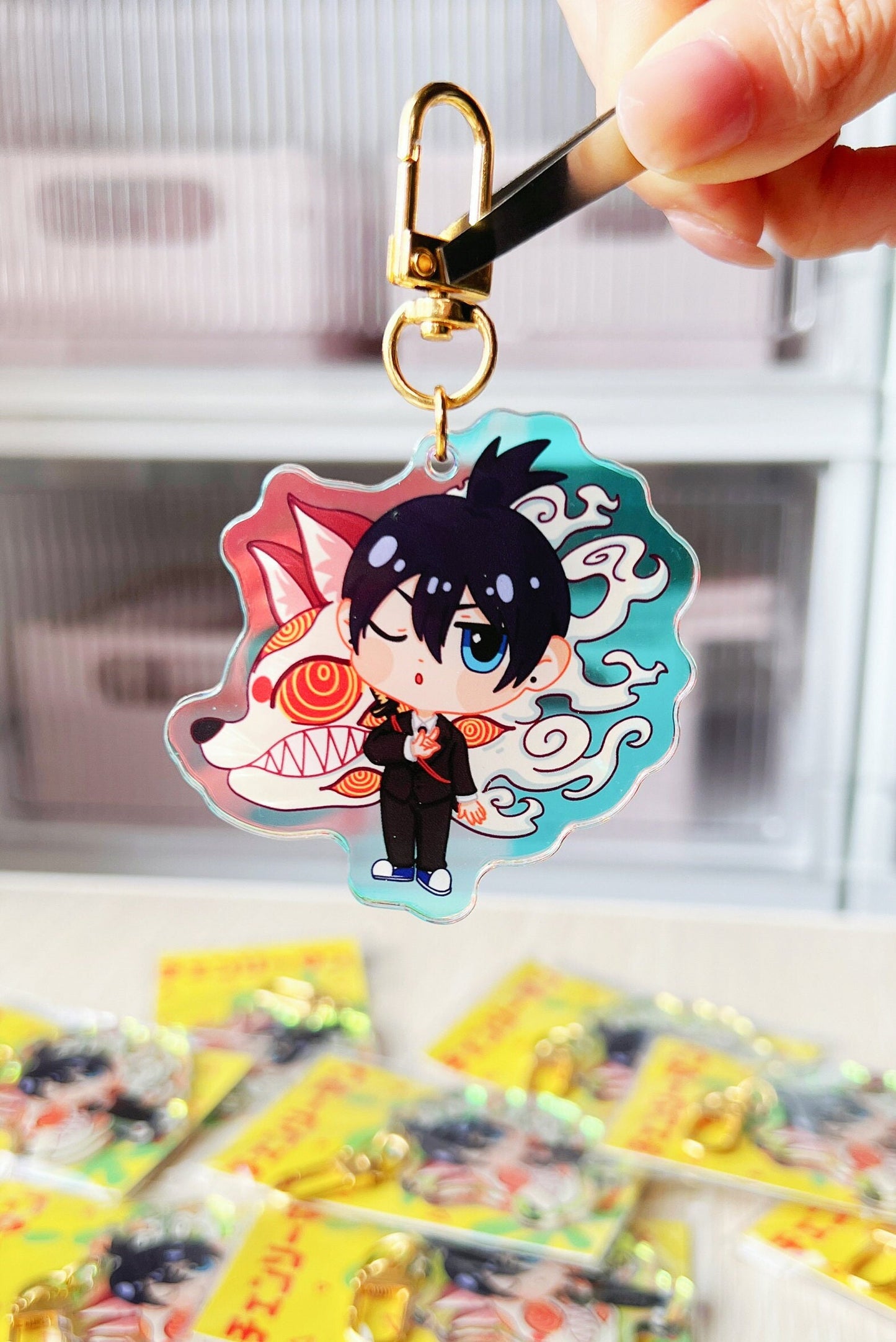 CSM "Kon" Ponytail Boy | Acrylic Charm/Keychain