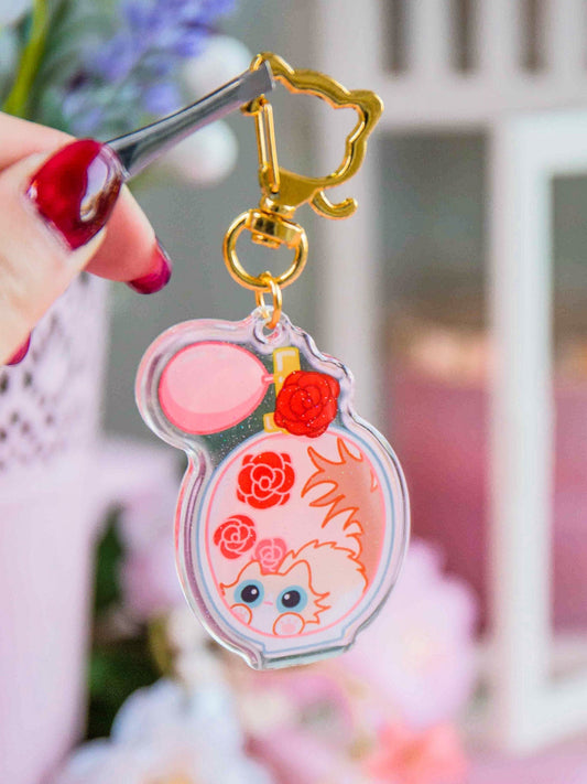 Rose Ragdoll Cat Perfume Epoxy Acrylic Keychain/Charm | Mikou Original Art